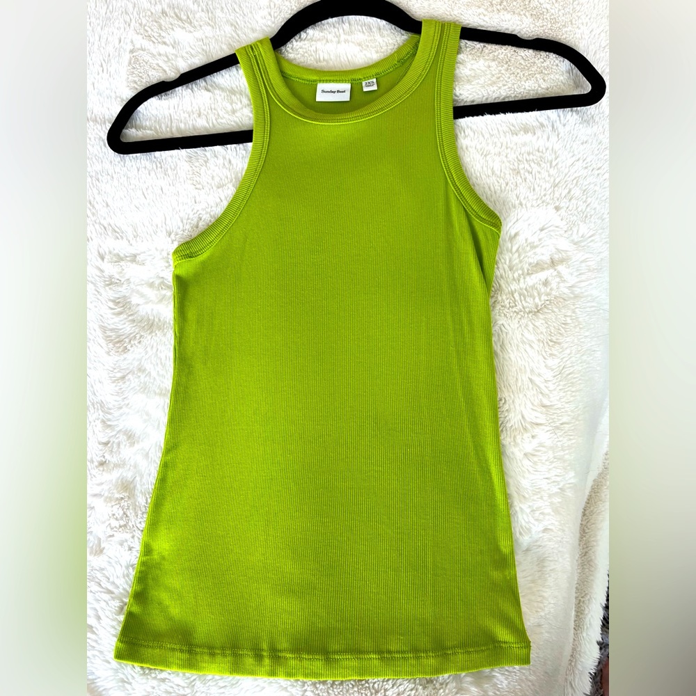 Chartreuse, racerback from Aritzia worn once.
